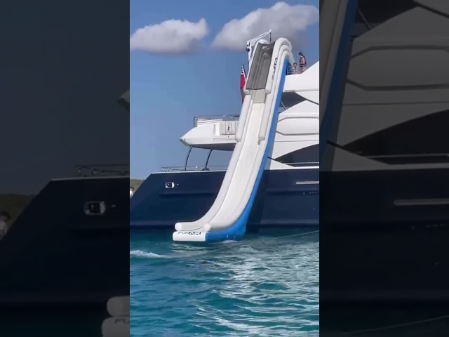 Conor McGregor Goes Down WATERSLIDE Attached to His Luxury Yacht