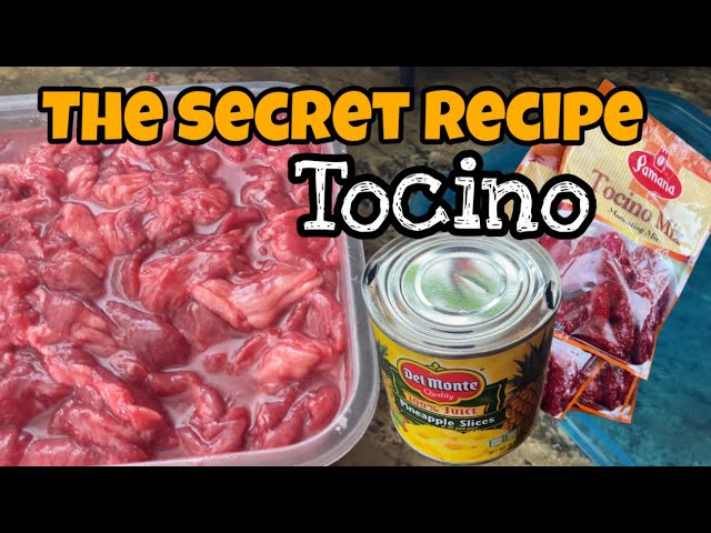 How To MARINATE Tocino in pineapple JUICE #panlasangpinoy #pinoyfood