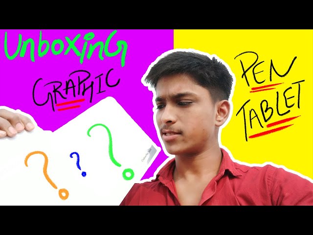 GRAPHIC PEN TABLET FOR BEGINNER Huion HS610 UNBOXING REVIEW/ IN-HINDI