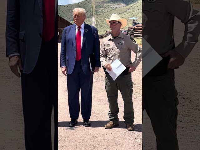 Just now: Trump at the border