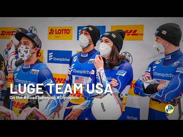 USA Luge team in preparation on the Road to the Olympic Winter Games Beijing 2022