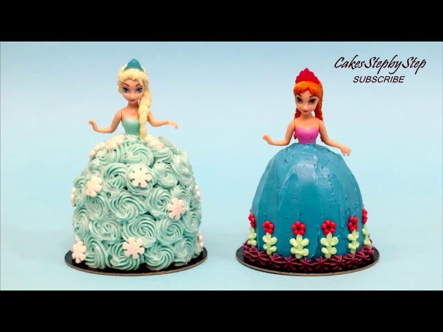 Elsa and Anna No Bake Mini Cakes by CakesStepbyStep