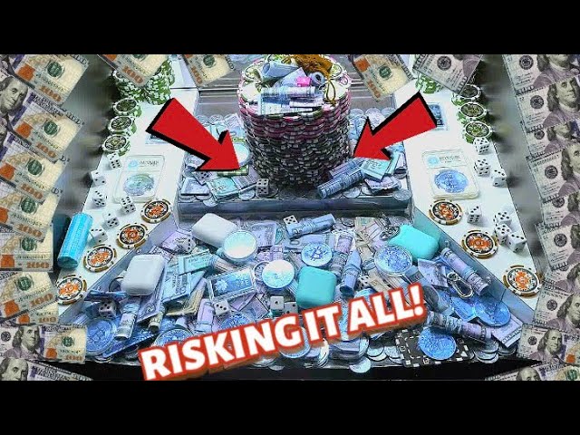 HIGH RISK COIN PUSHER $5,000 BUY IN! RISKING IT ALL FOR THE JACKPOT! WON OVER $40,000! #1