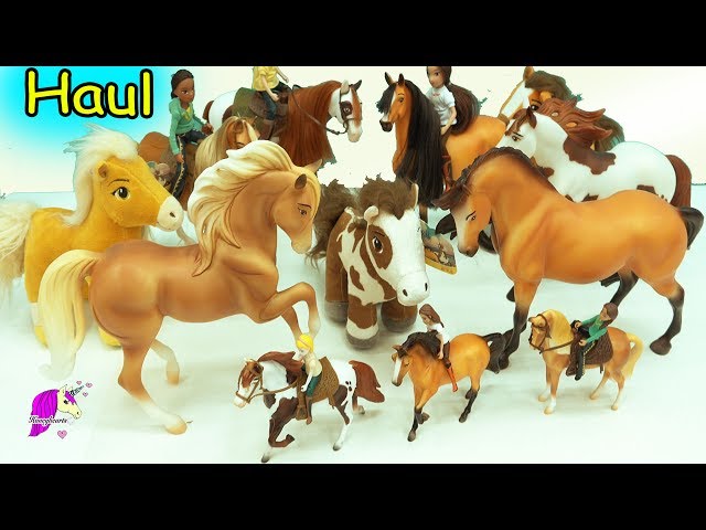 Giant Haul Spirit Riding Free Breyer Horses - Traditional , Brushable + Action Figure Riders