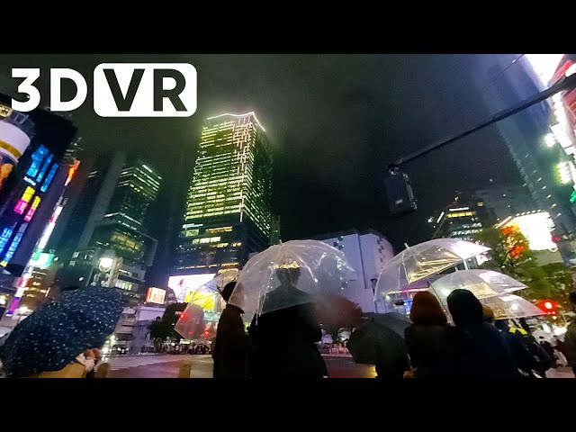 Shibuya, rain TOKYO JAPAN | 5.7K VR180 3D