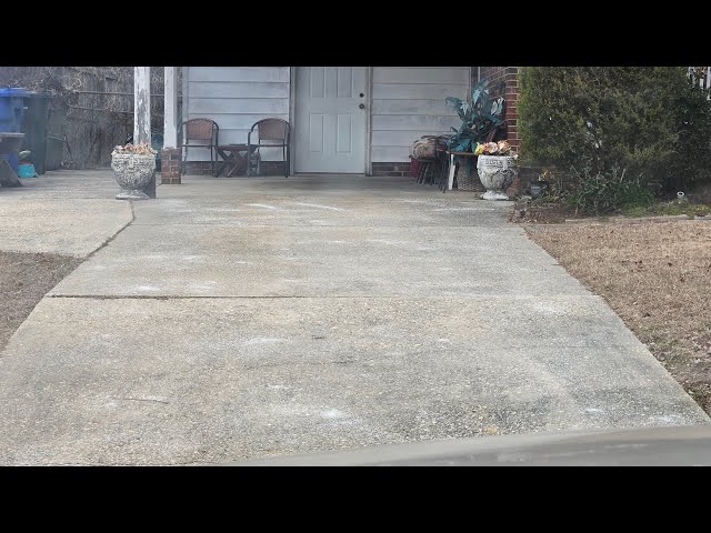 I had to go around and put some salt down on a few driveways for the ice and bad weather