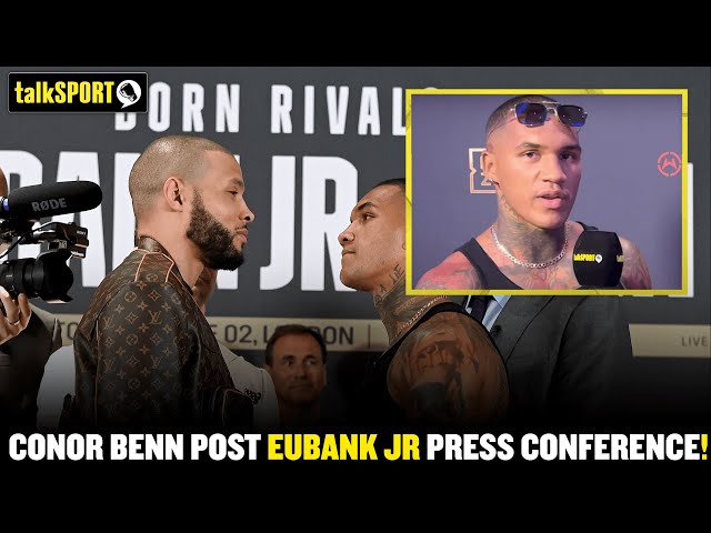 Conor Benn talks to Spencer Oliver after heated press conference with Chris Eubank JR! 👀🔥