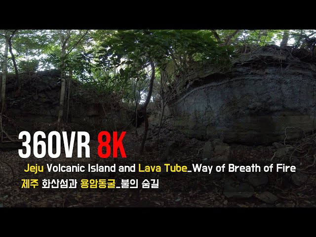 360VR [8K] Jeju Volcanic Island and Lava Tube_Way of Breath of Fire, Korea (제주 화산섬과 용암동굴_불의 숨길)