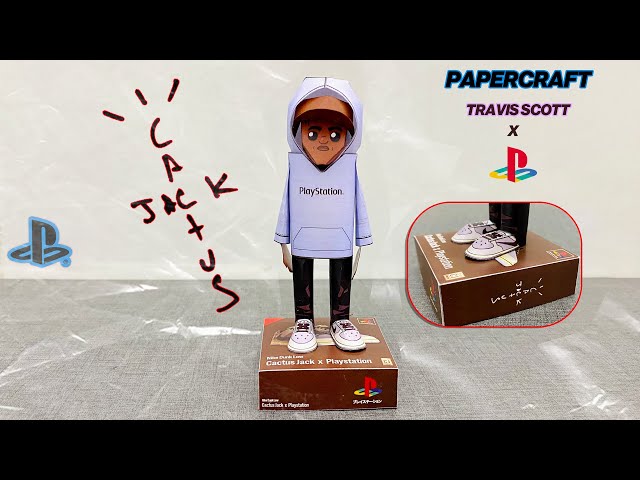 Nike Sb Dunk Low Travis Scott Playstation - Papercraft | Craft Cube