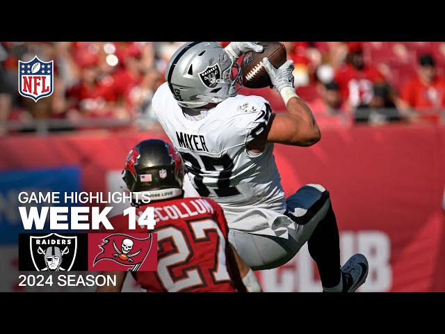 Las Vegas Raiders vs. Tampa Bay Buccaneers Game Highlights | NFL 2024 Season Week 14