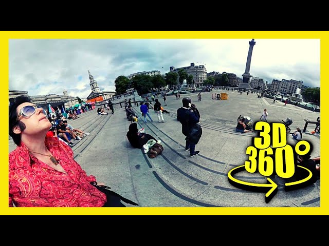 [360° VR EXPERIENCE] VLOG #5: ELVIS ROCKS TRAFALGAR SQUARE, London #360video #vr #reaction #king