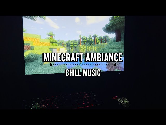 Minecraft Lake Ambiance with Chill Music Mix for play, sleep, relax, focus.