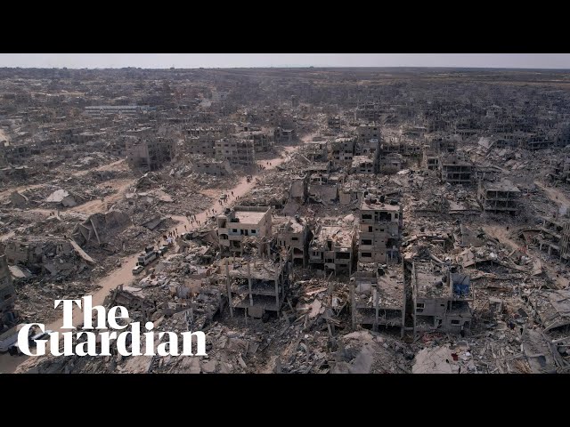 Drone footage shows the scale of destruction in Gaza's Rafah