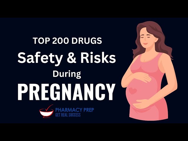 Top 200 Drugs: Safety & Risks during PREGNANCY [PTCE, PEBC, NAPLEX, FPGEE, OPRA, GPAT, NCLEX, USMLE]