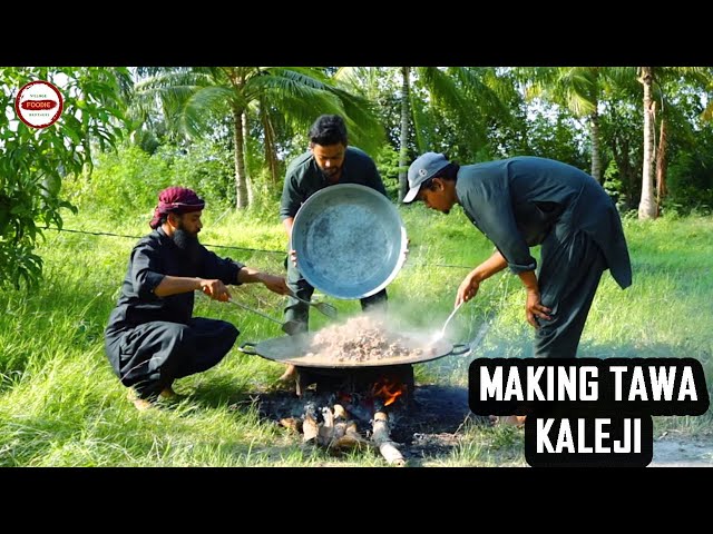 Preparations to make TAWA KALEJI Fry | Village Foodie Brothers