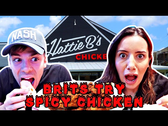 🇬🇧Brits Try Tennessee HOT CHICKEN for the First Time! 🍗 @ Hattie B's | NASHVILLE Series!