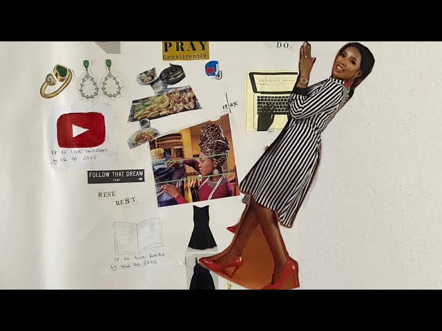 Sharing My Very First Vision Board #visionboard #youtubevideo