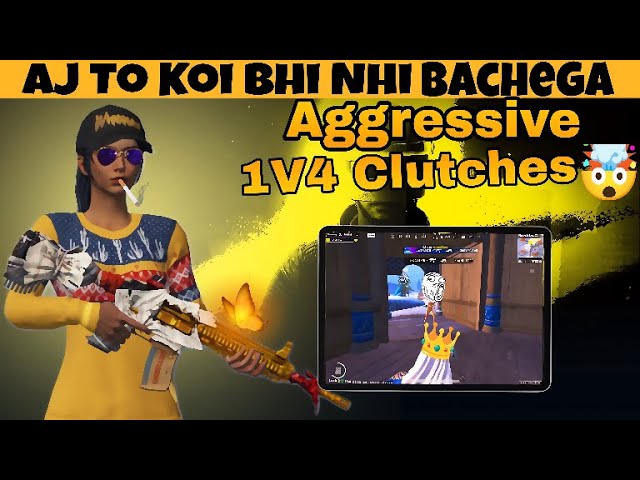 Ajj To Koi Nhi Bachega |Back to Back Rush And Destroy Squads☠️ | I Pad Pro M2 Gameplay |BGMI|