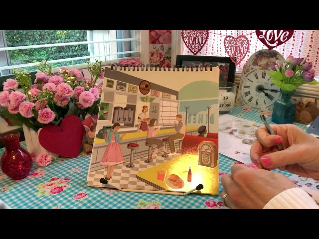 ASMR Sticker Book - Retro 50s Diner; Soft Spoken