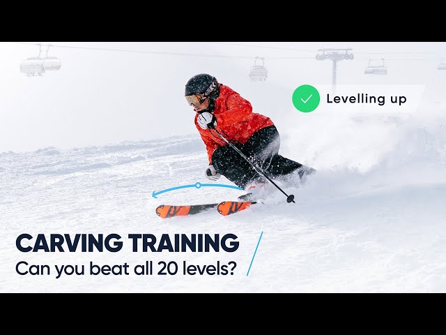 20 LEVELS OF CARVING SKI TRAINING | Can you complete them all?