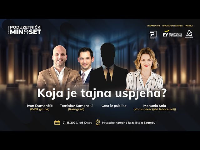 Panel Koja je tajna uspjeha: Manuela Šola, Ivan Dumančić, Tomislav Kamenski @HNK Zagreb 21. 11. 2024