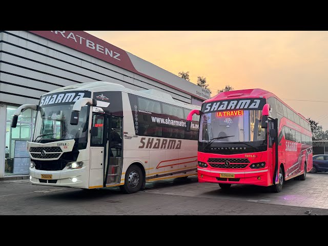 3 Brand New Luxury | Sutlej S-1800 BharatBenZ | AC Sleeper Buses With TOILET | SHARMA TRAVELS