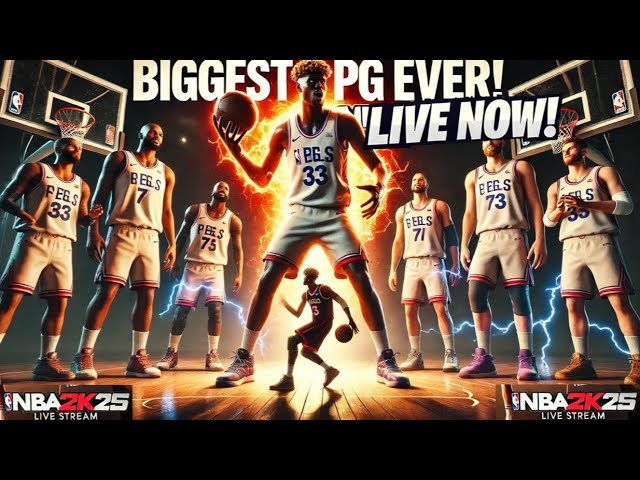 7-Foot PG Takes Over NBA 2K25! Full squad of Giants live! Come for the Gameplay, Stay for the Laughs