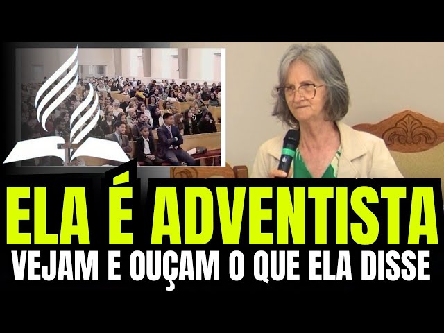 NO PÚLPITO DA IGREJA ADVENTISTA PREGADORA FALA VERDADES PARA O TEMPO DO FIM