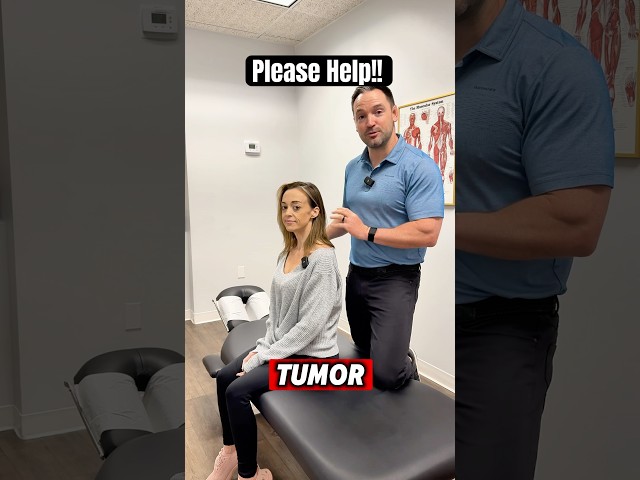 TUMOR PAIN !! 🤯 #chiropractic #adjustment #shorts