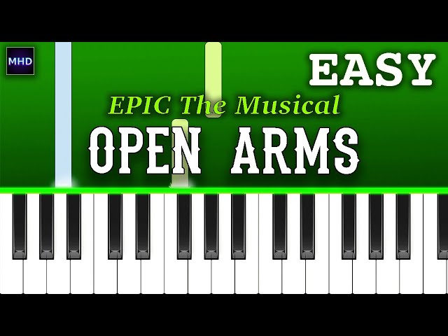 EPIC The Musical - Open Arms (Piano Tutorial)