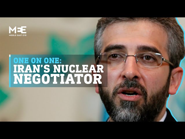 Iran’s chief nuclear negotiator Ali Bagheri Kani talks to MEE