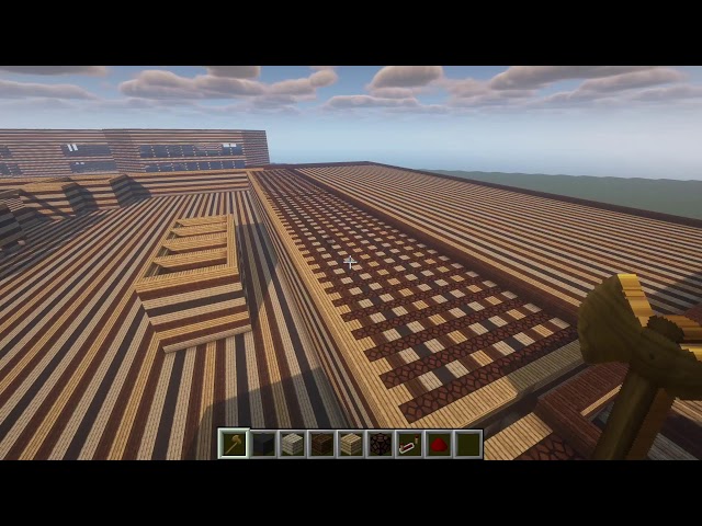 Playing Minecraft PC Java Edition on my computer - doing as much building of a high rise building