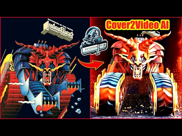 Judas Priest : Complete Album Covers Animated via AI – Including Live & Compilations.