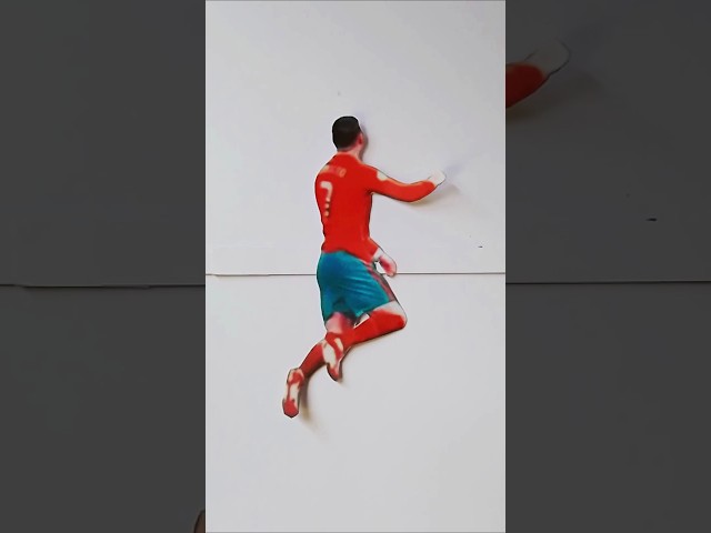 Ronaldo's amazing header 🥶#football #creative #ronaldo #shorts