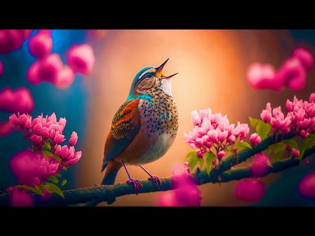 1 Hour Morning Music with Piano and Bird Song [4k] (Relaxing Music)