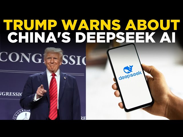 Donald Trump LIVE | Trump Warns About China's DeepSeek AI Threat to U.S. | US News LIVE