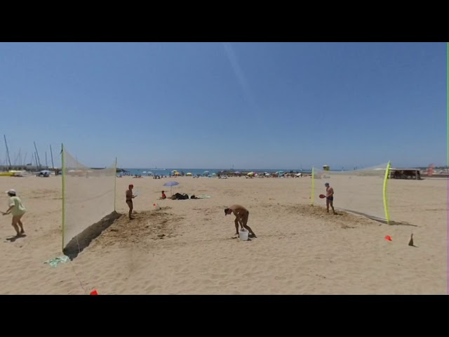 Tennis on the beach #vr180 stereoscopic 3d