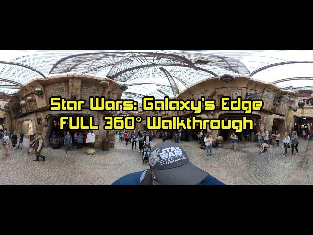 VR 360° - Star Wars: Galaxy's Edge FULL Walkthrough (With All 3 Entrances)