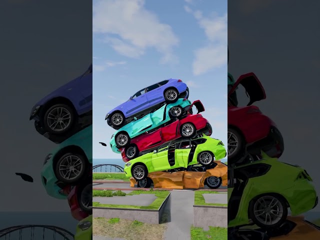 Giant Cars Falling Test