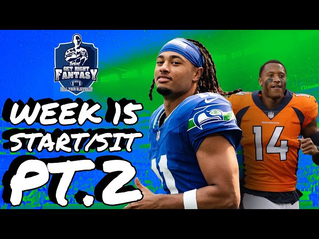 Week 15 Players you MUST Start & Sit Pt. 2 | *LIVE* Chat Q&A Fantasy Football Advice