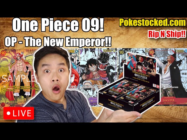 🔴 LIVE - ANOTHER OP09 MANGA PULLED!! SURGING SPARKS - OP09 TCG- GATCHA SLABS -  WHEEL -  Q&A - HYPE!