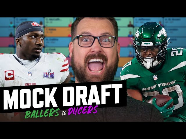 Mock Draft Battle! Ballers vs Ducers | Fantasy Football 2024 - Ep. 1613