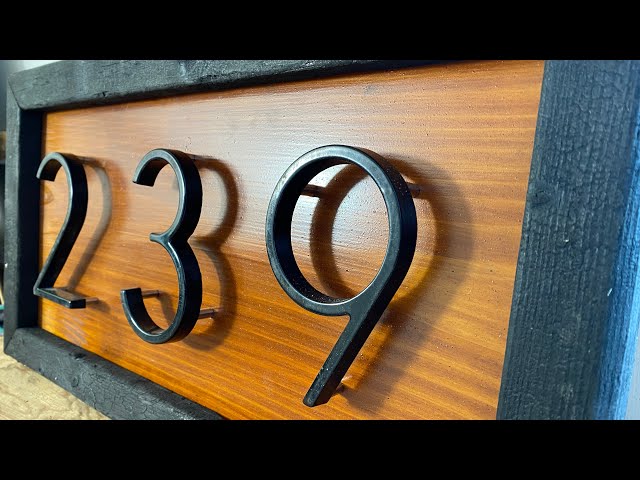 Making a modern house number plaque