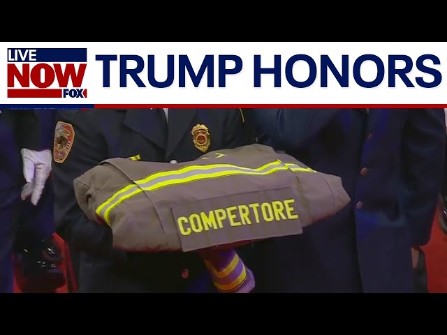 Trump honors fallen firefighter who lost life at Butler rally assassination attempt