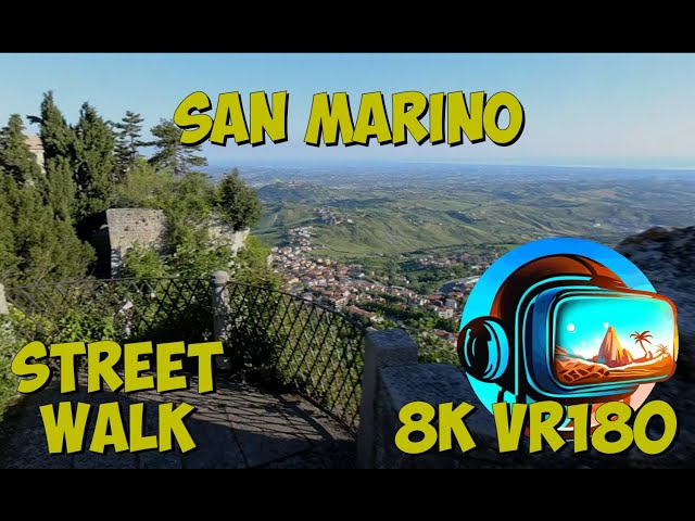 03 San Marino Walking along the paths in the old cliff top city 8K 4K VR180 3D Travel