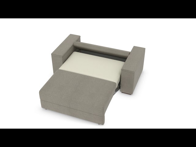 Compact Sofa Bed - Open and Close