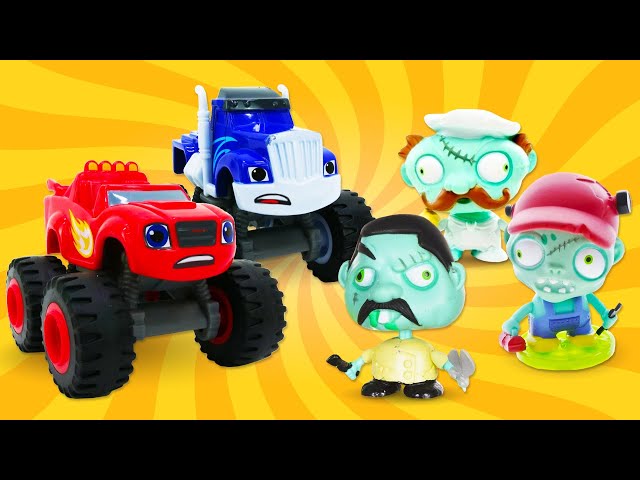 Kids video | Monster Machines toy cars | Blaze and Crusher toys got scared