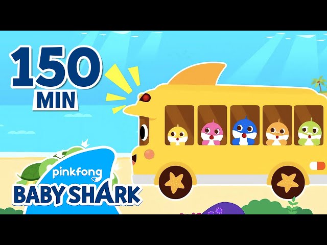 [ALL] The Baby Shark Bus Goes Round and Round! | +Compilation of Stories | Baby Shark Official