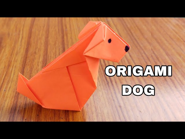 How to make a paper dog ! origami animal