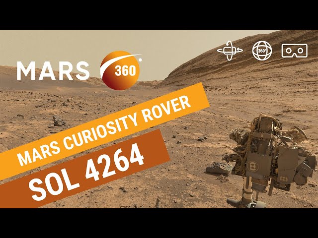 Mars 360: NASA's Mars Curiosity Rover - Sol 4264 (360video 8K)